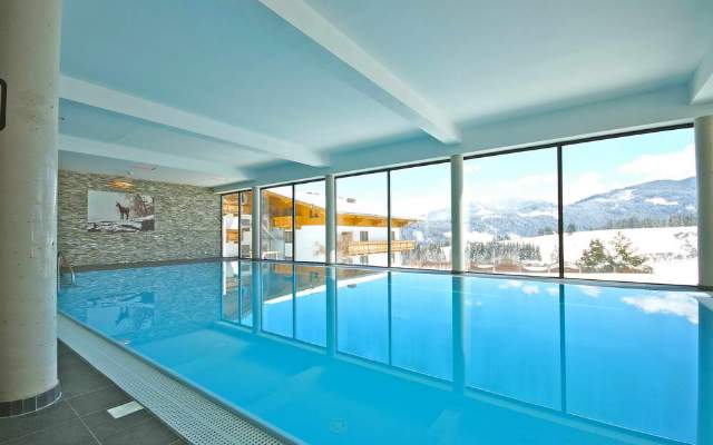 An indoor swimming pool is a pleasure in winter