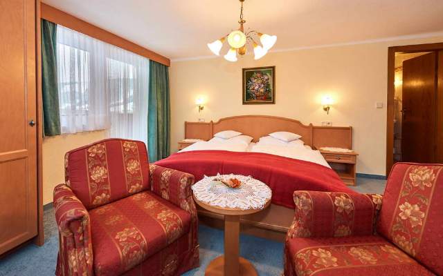 The rooms are traditionally furnished and exude cosiness