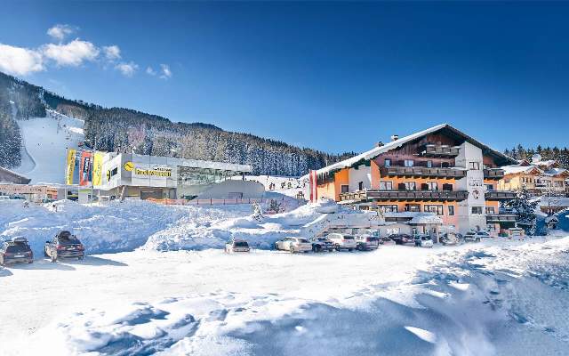 The Family Hotel Austria is located directly on the piste
