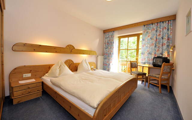 A cosy double room at Hotel Schwaiger