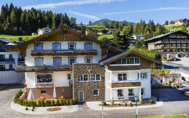 The Landhotel Hubertus offers a dreamlike view of Schladming