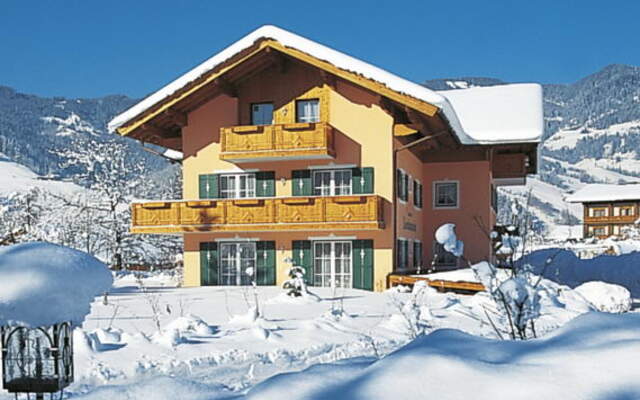 The pretty Liechtenstein country house in the winter sun