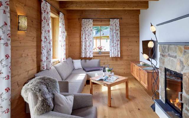 Cosy living room in the chalet
