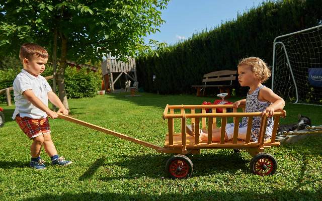 The children can play to their hearts' content at the estate